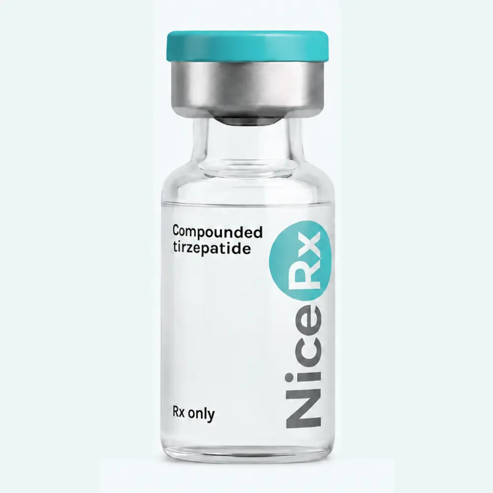 Compounded tirzepatide vial