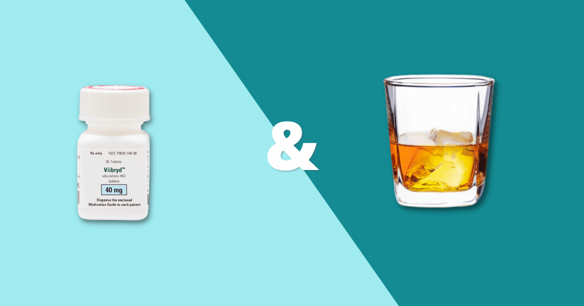 Viibryd and alcohol