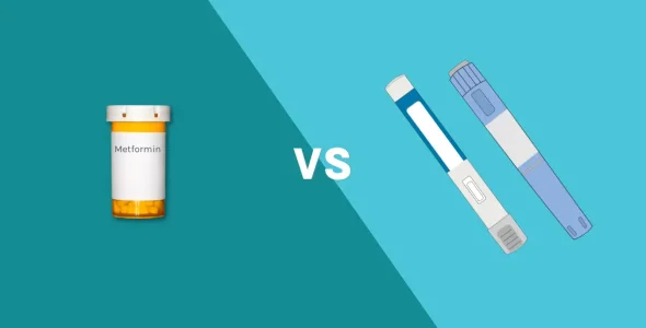 Metformin vs. semaglutide
