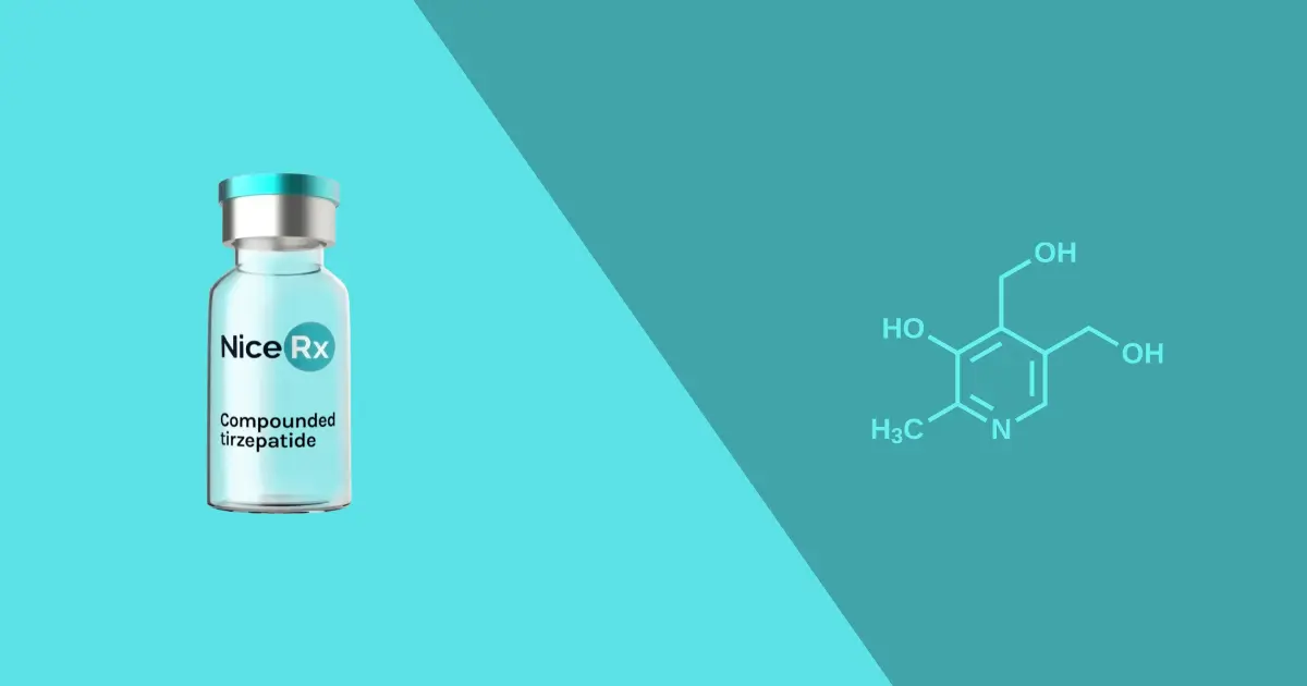 Tirzepatide and pyridoxine