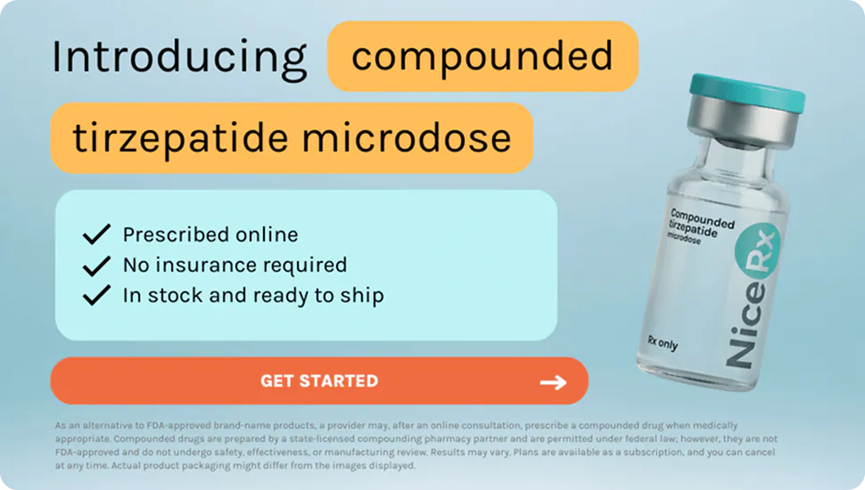 Compounded tirzepatide microdose